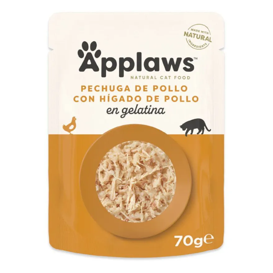 Applaws Frango com Fígado sachê para gatos