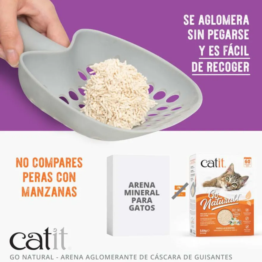 Catit Go Natura! Areia com casca de ervilha com aroma a lavanda para gatos