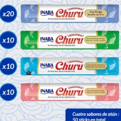Churu Snack Cremoso Variedades de Atum para gatos