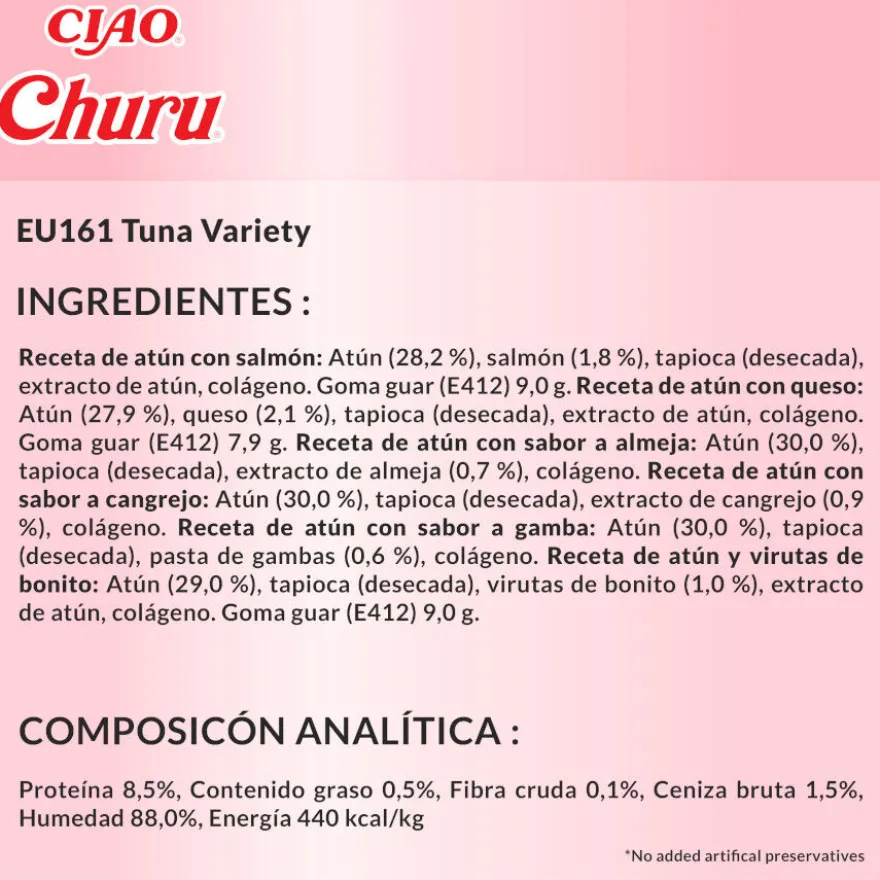Churu Snack Líquido Variedades de Atum para Gatos