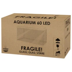 Ciano Aqua Led 60 Aquário Branco com luz led, filtro e aquecedor
