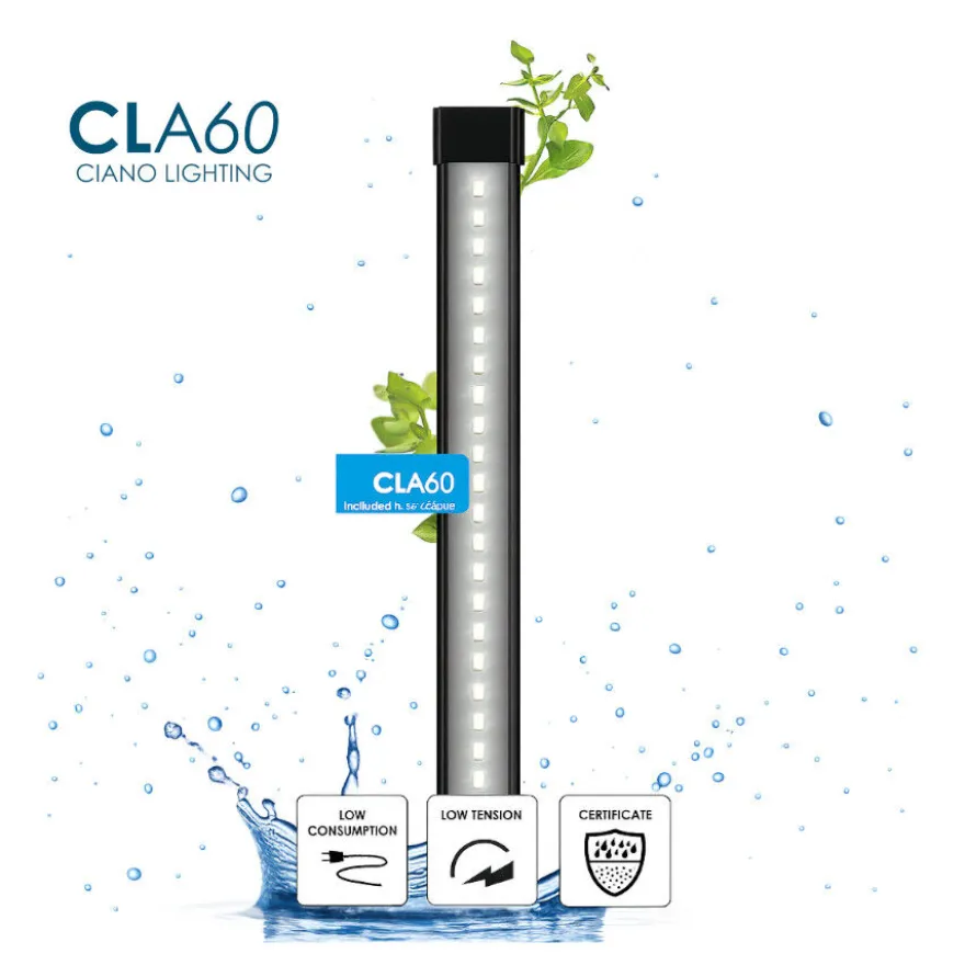 Ciano Aqua Led 60 Aquário Branco com luz led, filtro e aquecedor