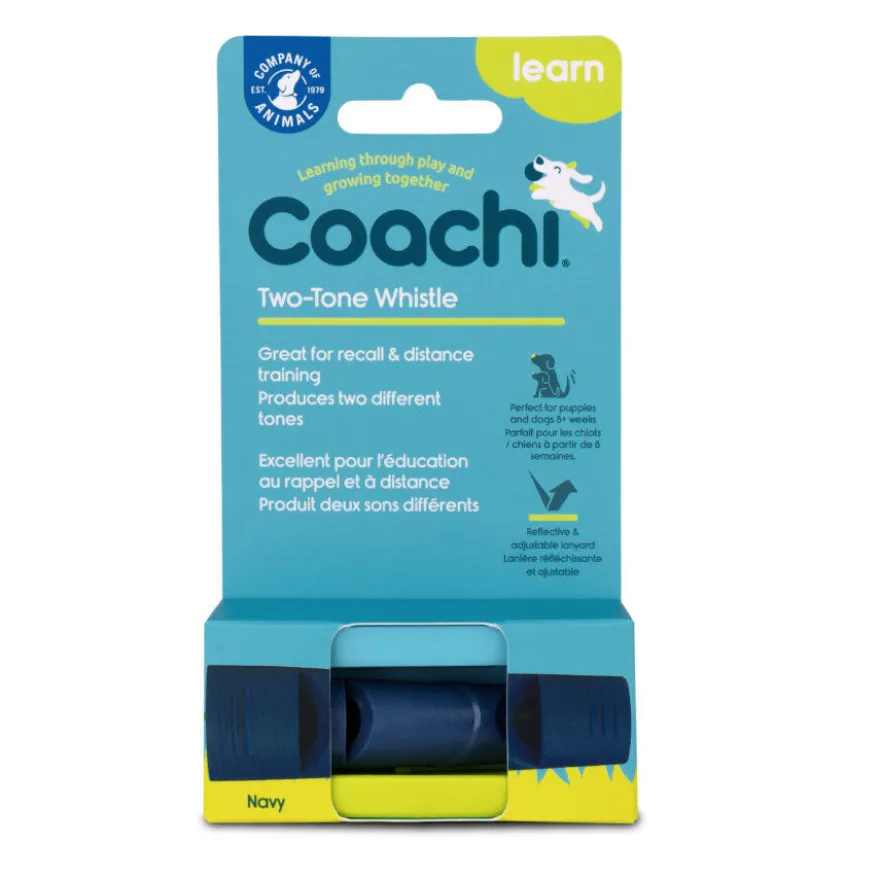 Coachi Apito de adestramento azul-marinho para cão