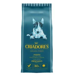 Criadores Grain Free Peixe ração cães de raça média e grande