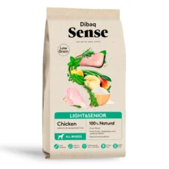 Dibaq Sense Low Grain Light & Senior Ração de Frango para cães