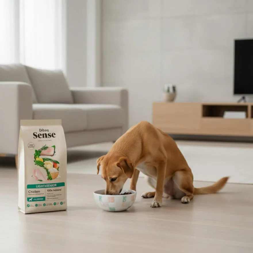 Dibaq Sense Low Grain Light & Senior Ração de Frango para cães