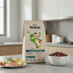 Dibaq Sense Low Grain Light & Senior Mini Ração de Frango para cães
