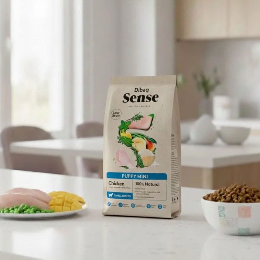 Dibaq Sense Low Grain Puppy Mini Ração de Frango para cães