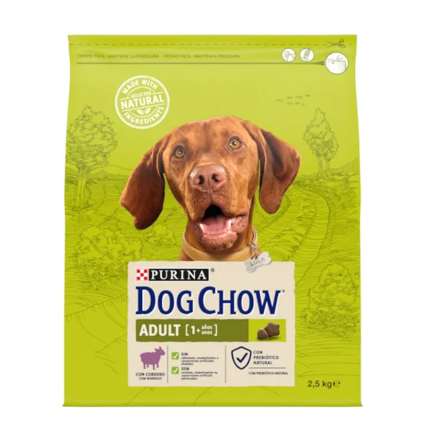 Dog Chow Adult borrego ração para cães