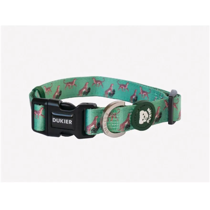 Dukier Coleira com estampado de leopardo para cães