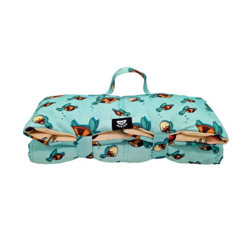 Dukier Manta de viagem com estampado de tartaruga para cães