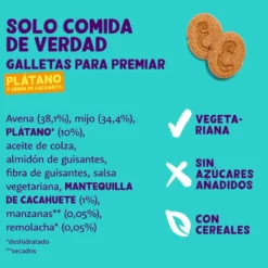 Edgard & Cooper Biscoitos de Banana e Manteiga de Amendoim para cães