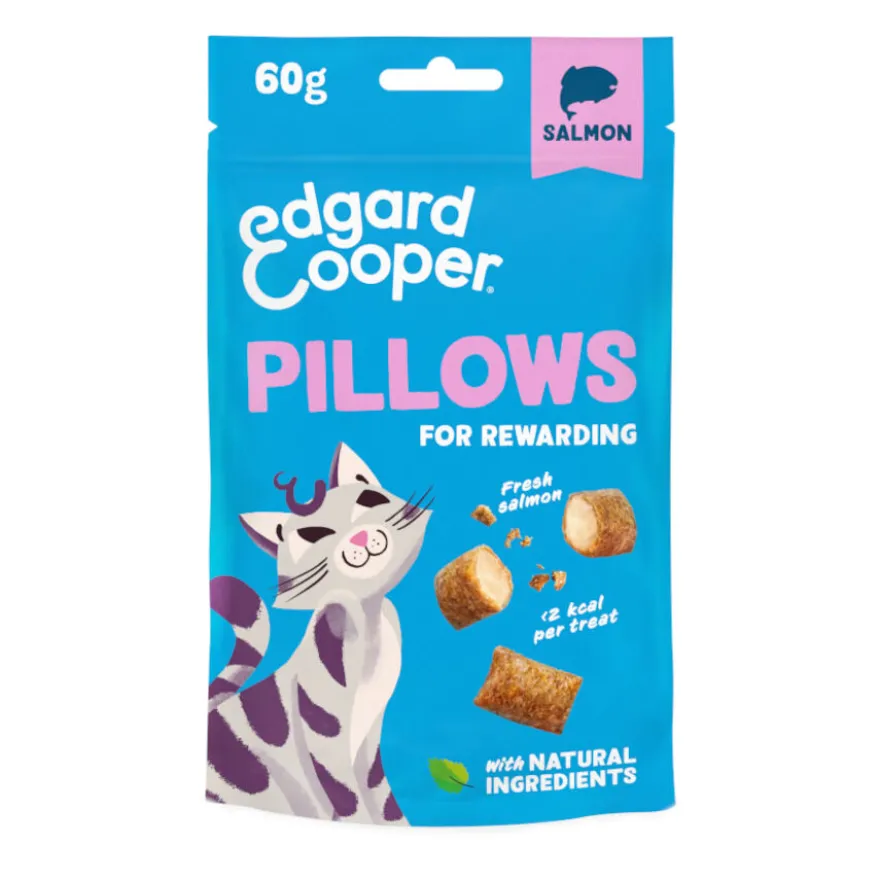 Edgard & Cooper Bocaditos Pillows de salmão para gatos