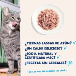 Edgard & Cooper Comida húmida Filetes de Atum em Caldo em lata para gatos