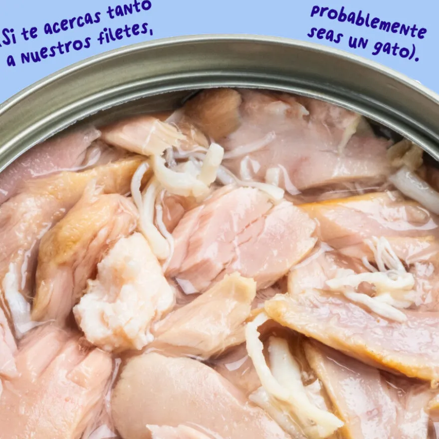 Edgard & Cooper Comida húmida Filetes de Atum e Frango em Caldo em lata para gatos