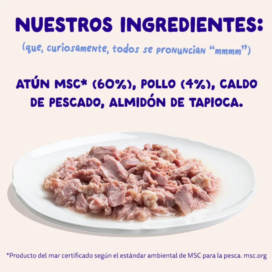 Edgard & Cooper Comida húmida Filetes de Atum e Frango em Caldo em lata para gatos