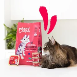 Edgard & Cooper Senior Pedaços de Frango e Peru com molho em lata para gatos