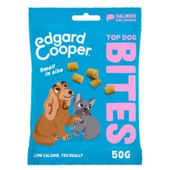 Edgard & Cooper Snacks Mini de Salmão e Frango para cães