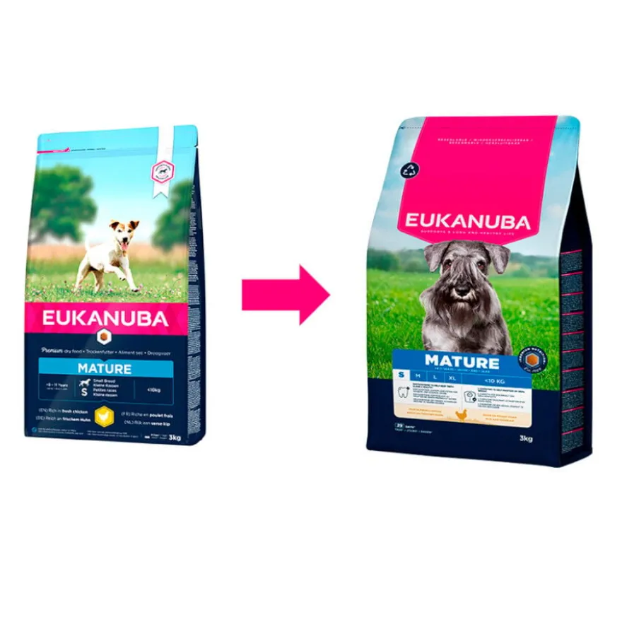 Eukanuba Mature&Senior S ração para cães pequenos