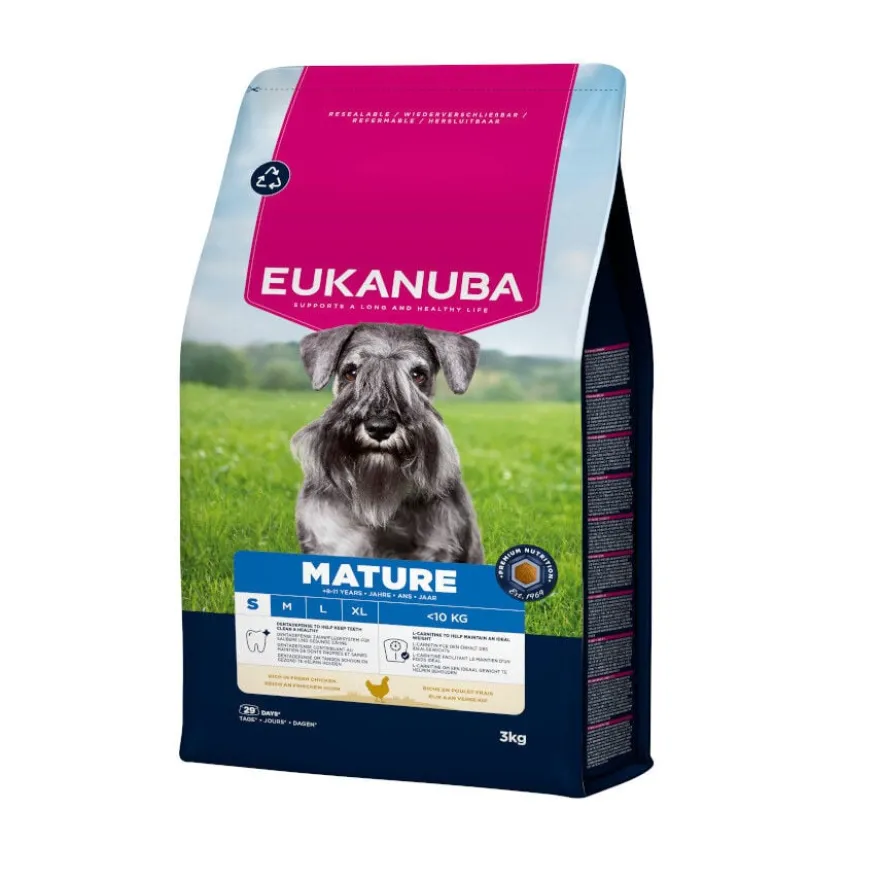 Eukanuba Mature&Senior S ração para cães pequenos