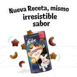 Felix Biscoitos Crispies boi e frango para gatos