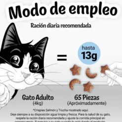 Felix Biscoitos Crispies Salmão e Truta para gatos