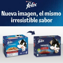 Felix Junior Fantastic Carne e Peixe em Geleia saqueta