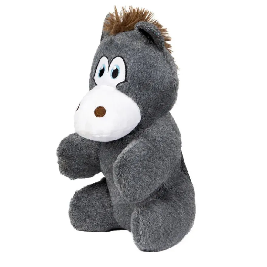 Flamingo Henny Burro de Peluche Cinza para cães