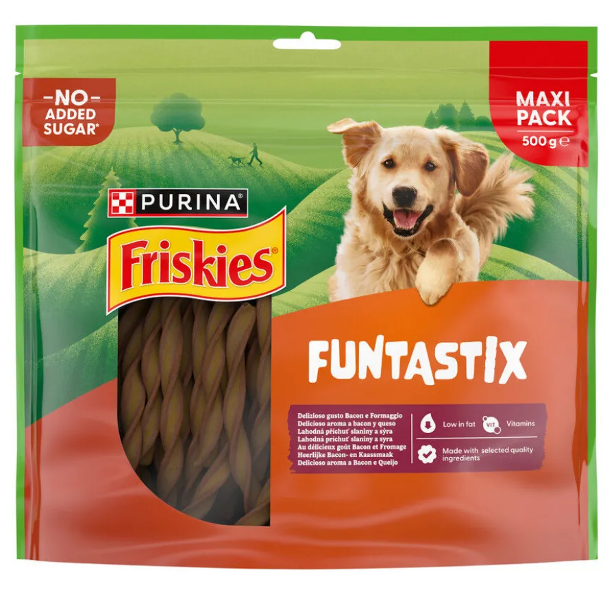 Friskies Funtastix Palitos de Queijo e Bacon para cães