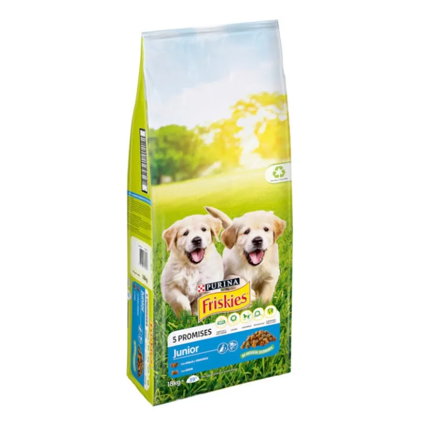 Friskies Junior frango e legumes ração cachorros
