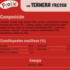 Frolic Ração Semi-húmida de novilho para cães