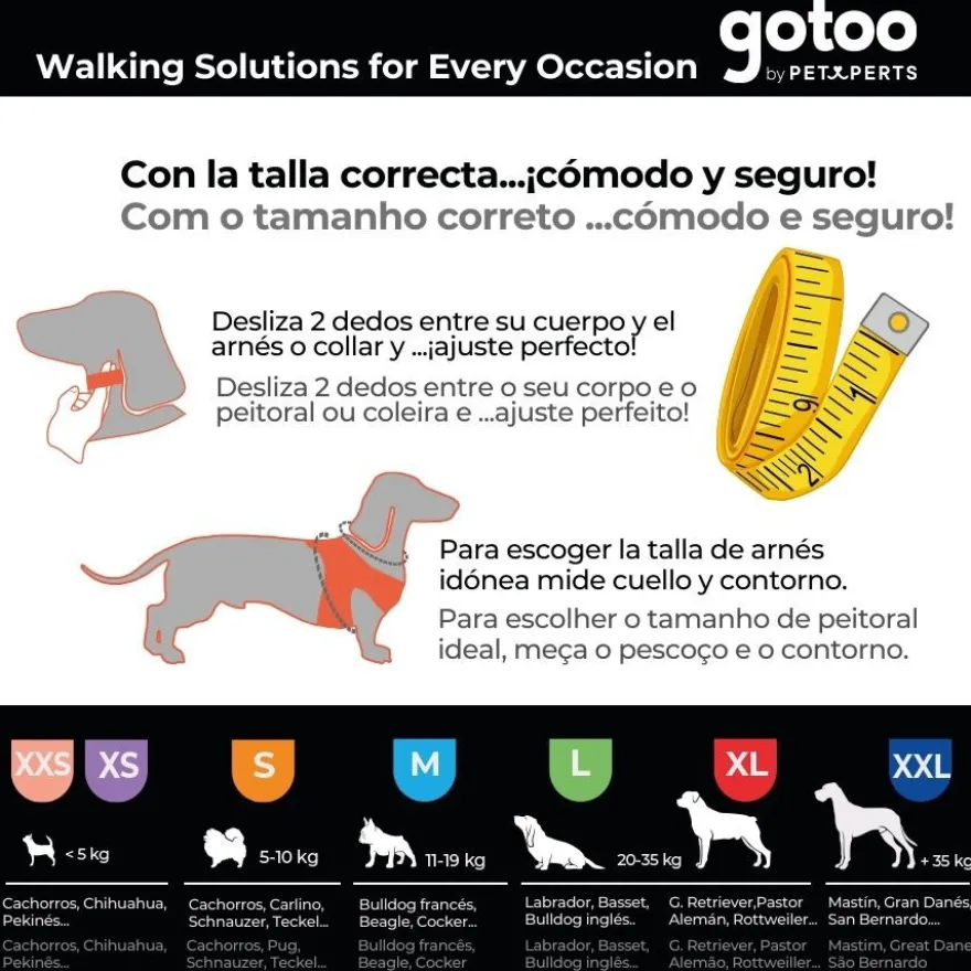 Gotoo Coleira Malha vermelha para cães