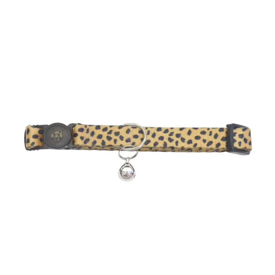 Gotoo Coleira nylon castanha para gatos