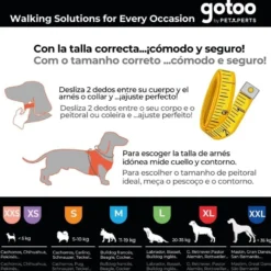 Gotoo Peitoral verde de nylon para cães
