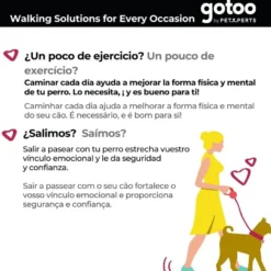 Gotoo trela de corda refletora vermelha para cães