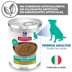Hill's Adult Perfect Weight Frango e legumes lata para cães
