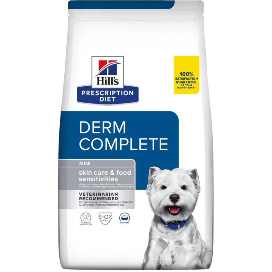Hill's Prescription Diet Derm Complete Mini ração para cães