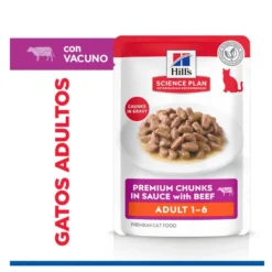Hill's Science Plan Adult Comida húmida de vitela em saqueta para gatos