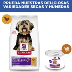 Hill's Science Plan Adult Sensitive Stomach & Skin Small & Mini Ração para cães de raças pequenas e mini