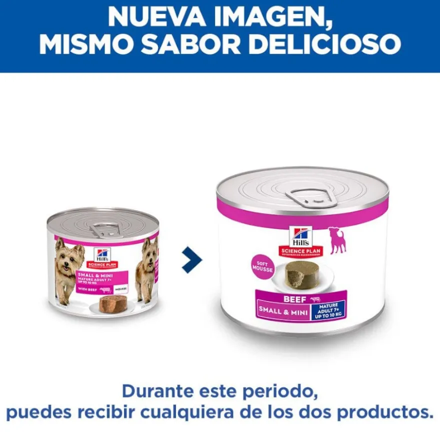 Hill's Science Plan Mature Adult Small y Mini Mousse de Vitela lata para cães