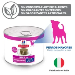 Hill's Science Plan Mature Adult Small y Mini Mousse de Vitela lata para cães
