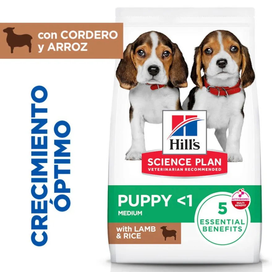 Hill's Science Plan Puppy Medium Ração de cordeiro e arroz para cães