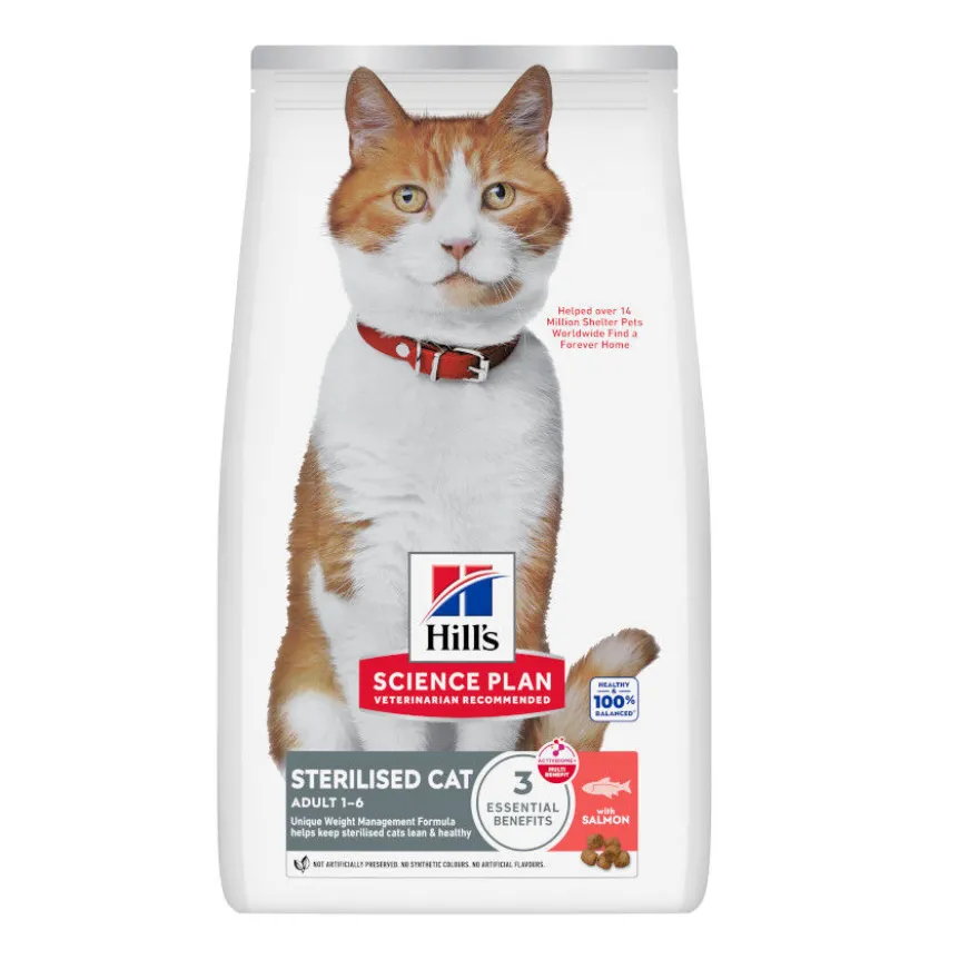 Hill's Science Plan Sterilised Ração de salmão para gatos esterilizados