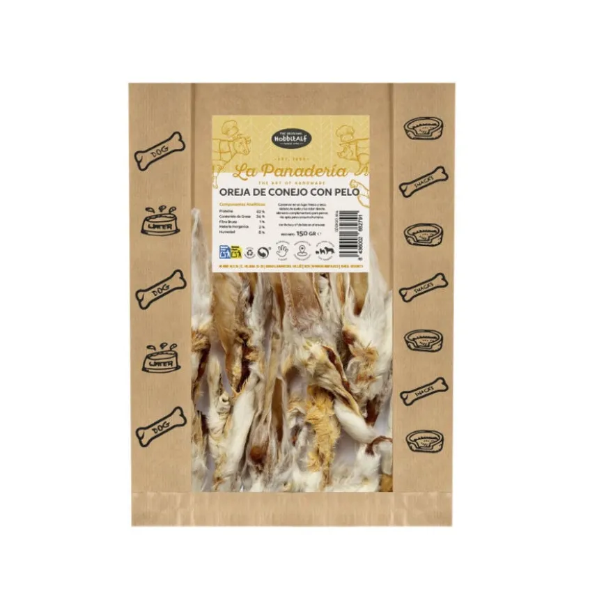 Hobbitalf Orelha de Coelho com Pelo Snack para cães