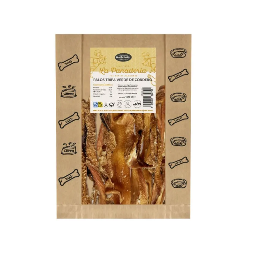 Hobbitalf Tiras de Tripa Verde de Borrego Snack para cães