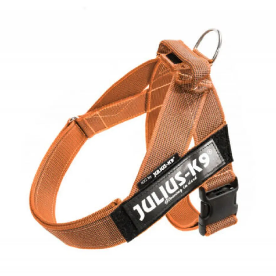 Julius K9 IDC Peitoral de Nylon Laranja para cães