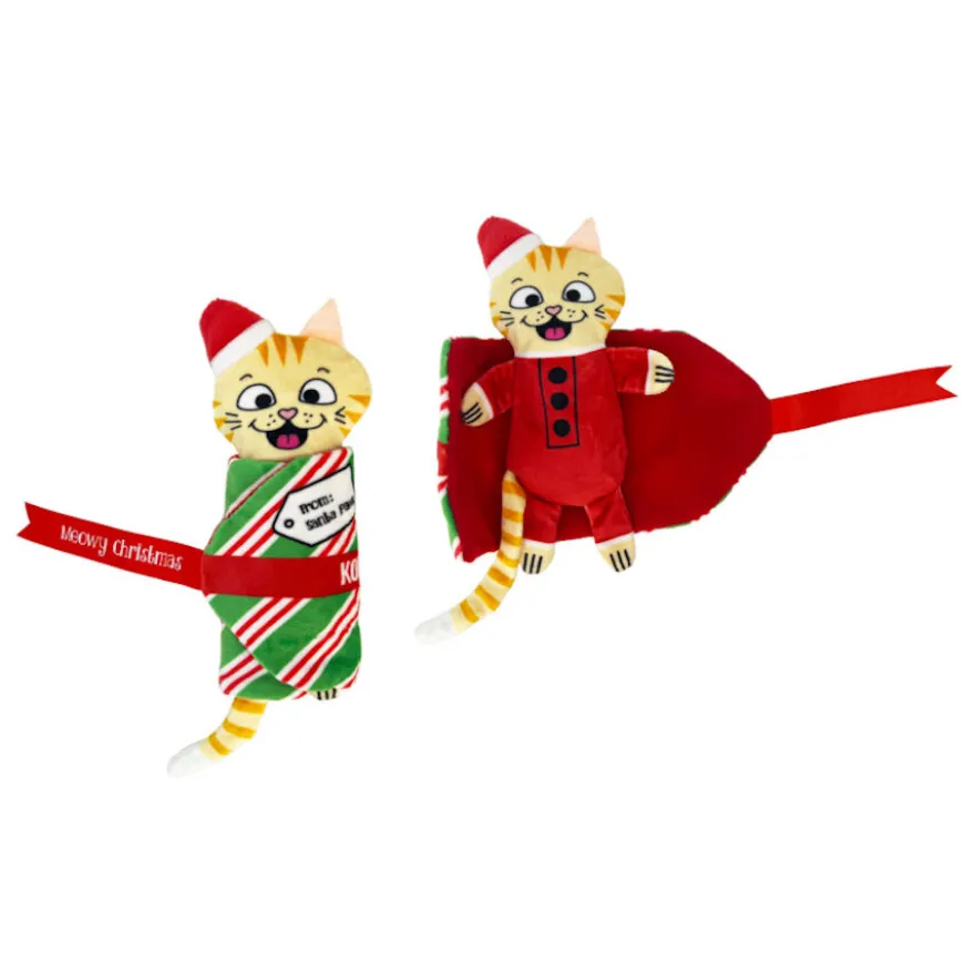 Kong Holiday Pull-A-Part Present brinquedos para gatos