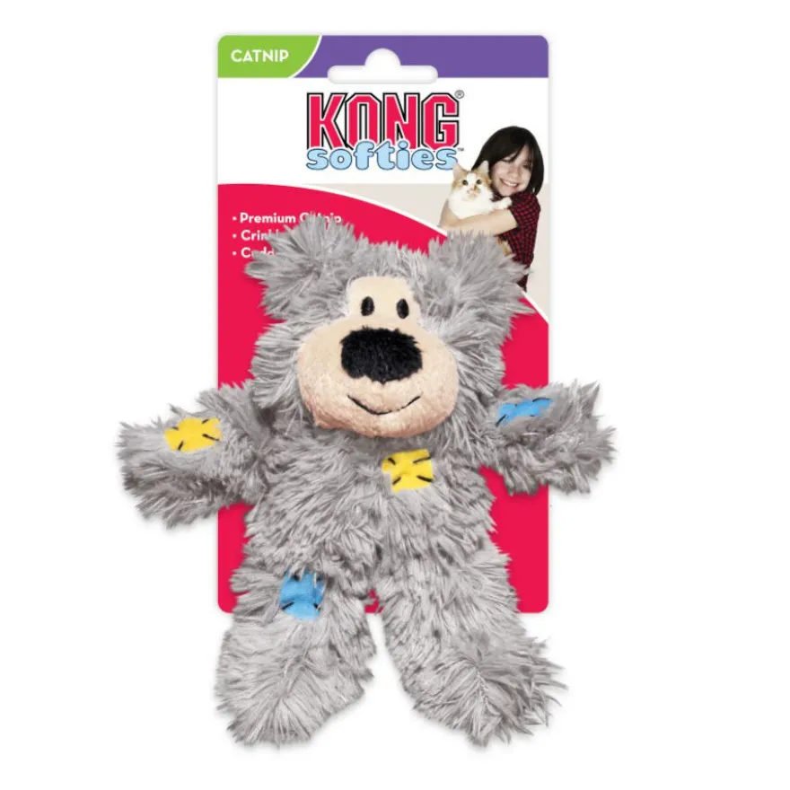 Kong Softies Patchwork Urso de peluche para gatos