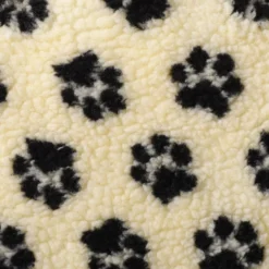 Leeby Almofada oval com estampado de patas para cães