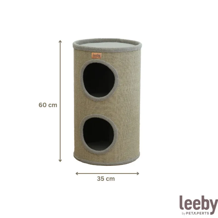 Leeby BonBon barril arranhador com cama nido para gatos